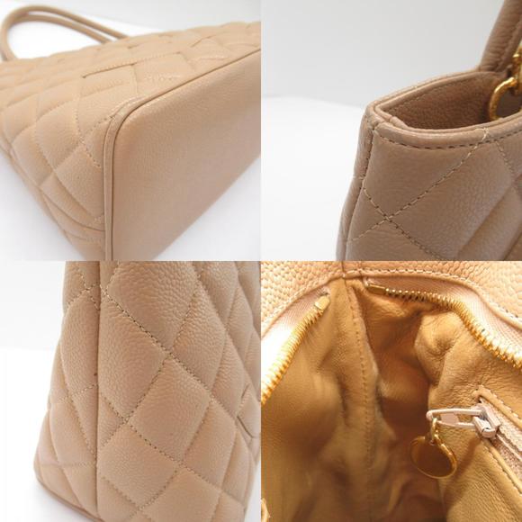 Chanel Skin Caviar Beige Tote Bag - Picture 10 of 10